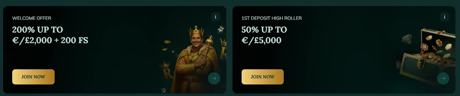 Royalen Casino Bonuses
