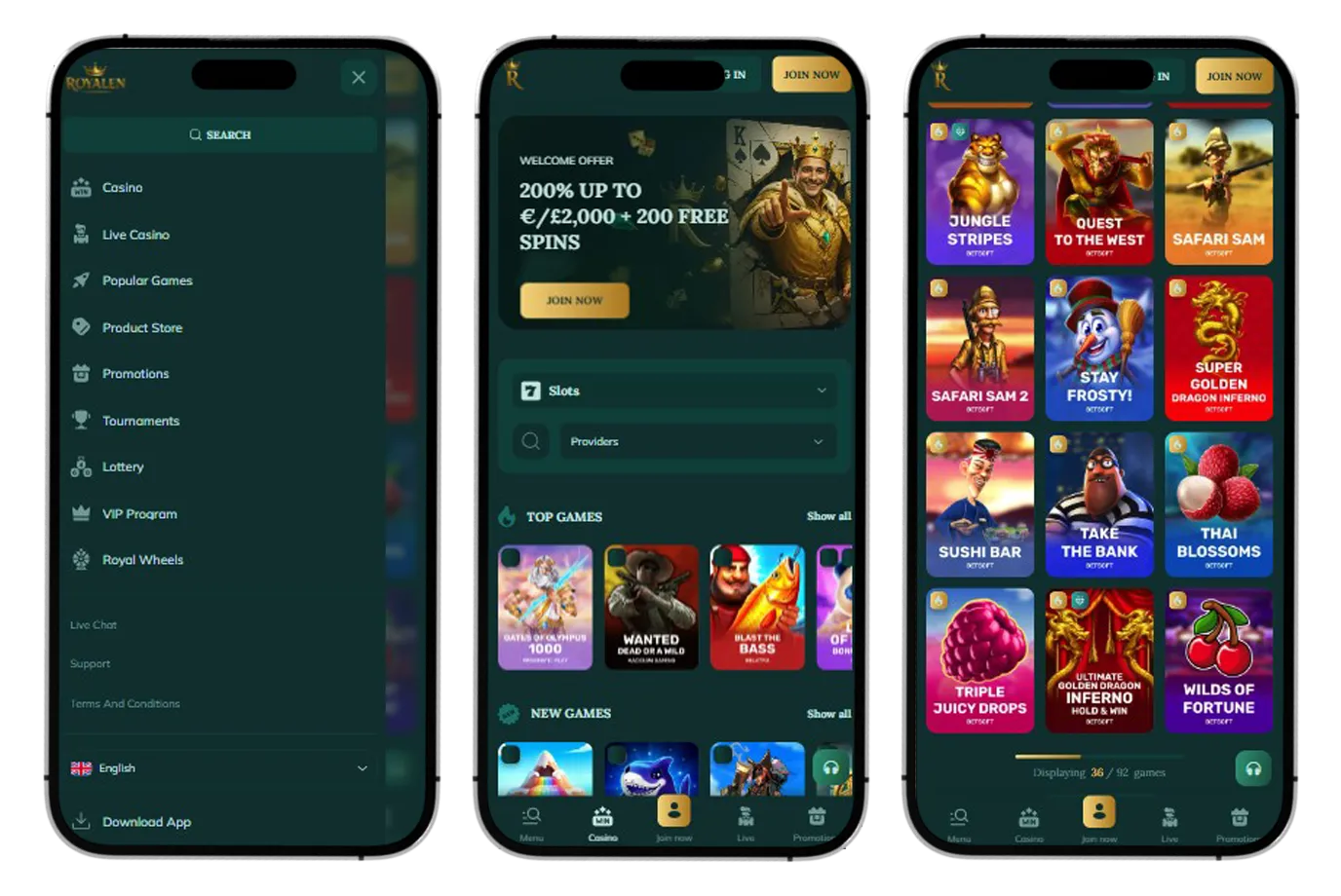 Royalen Casino app